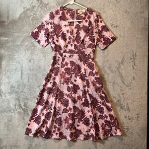 Timeless London On the‎ Topic of Tropic Midi Dress Floral Size 4 New